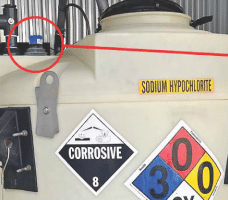 Chemical Mini Bulk Storage Ultrasonic Level Transmitter